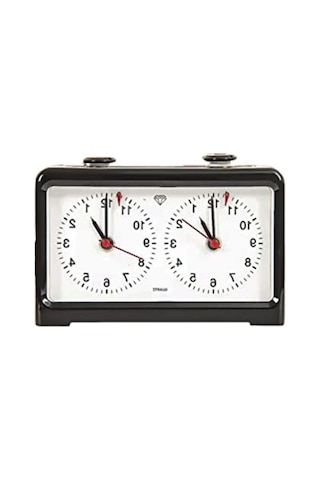 Pilli Analog Satranç Saati - İki Adet Kalem Pil İle Çalışır