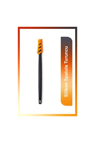 Tupperware Silikon Spatula İnce Turuncu