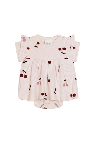 Velvet Bunny Cherry Blossom Dream Elbiseli Beyaz Tavşan Set Çok Renkli