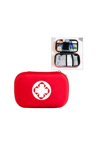 Sones 25'i 1 Arada Eva Taşınabilir Araba Ev Açık Hava Acil Durum Malzemeleri Kiti Hayatta Kalma Kurtarma Kutusu Kırmızı