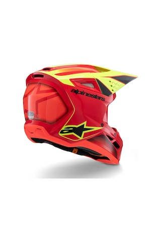 Alpinestars Sm3 Youth Fray Off-road Çocuk Genç Motosiklet Kaskı Kırmızı Sarı