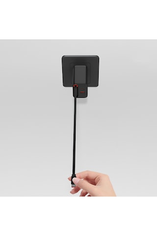 Recci Rc103e Gan Teknolojili Şarj Başlığı Usb-a To Type-c Pd 67w Type-c Kablolu Şarj Seti Siyah