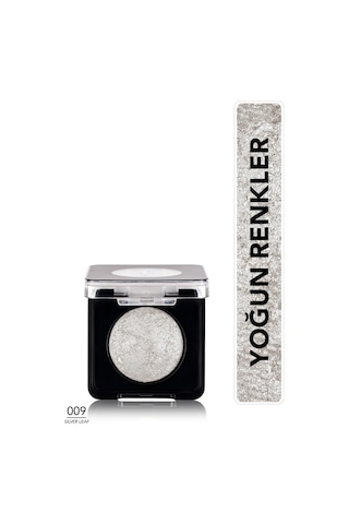 Flormar Yoğun Işıltılı Göz Farı - Baked Eyeshadow -009 Silver Leaf- 8682536052504