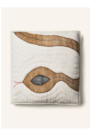 Bongusta Dekoratif Yastık 50x50 Cm, Dokulu Yüzeyli El Yapımı Pamuk Kılıf & Ördek Tüyü Dolgu Bej 50 X 50 Cm