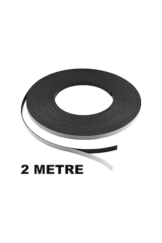 2 Metre 12Mm Şerit Magnet Mıknatıs, Arkası Yapışkanlı