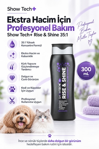 Showtech Kabartıcı Ve Dolgunlaştırıcı Köpek Şampuanı 300 Ml 35:1 Konsantre