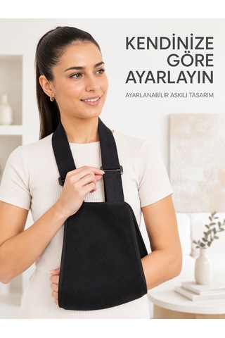 Ortopedik Kol Destek Askısı Ayarlanabilir Askılı Günlük Kullanım Siyah