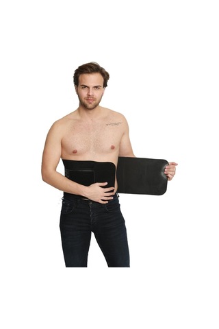 Finetoo Ince Yaşam Termal Kemer Bel Göbek  Terleme  Kemeri Unisex Siyah