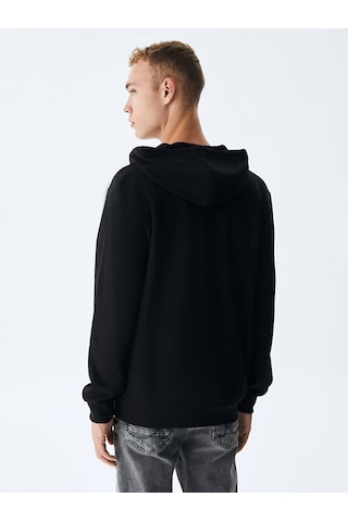 Ltb Düz Kapüşonlu Fermuarlı Regular Fit Siyah Sweatshırt 011258605060019 200 Siyah