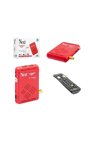 Next Kanky Mini FHD Uydu Alıcısı Kırmızı