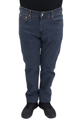 Hacker Jeans Hacker Dmctekstil Erkek 1012 Lacivert Yüksek Bel Rahat Kesim Boru Paça Jean Pantolon