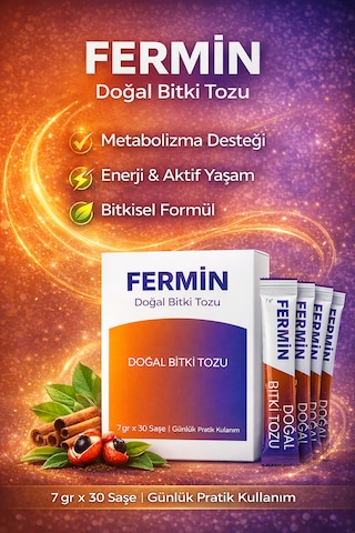 Fermin Kilo Kontrolüne Destek Doğal Bitkisel Toz 7gr X 30 Adet