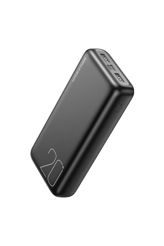 2.1a Hızlı Şarj Destekli Çift Usb Çıkışlı 20000 Mah Yüksek Kapasiteli Taşınabilir Şarj Cihazı Beyaz