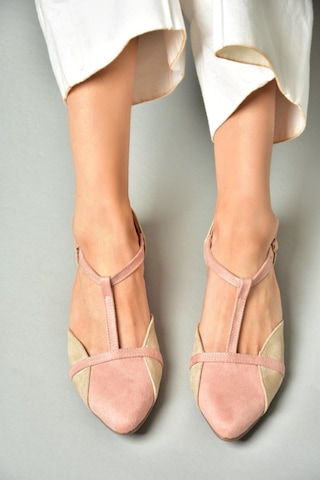 Fox Shoes Pudra/ten Kadın Babet B726881802 Pudra