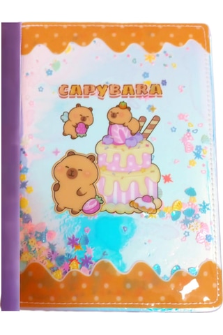 Mikro Capybara Sert Kapak Kadife Arka Hatıra Ve Not Defteri Günlük A5 Çizgili 80 Yaprak Gn646