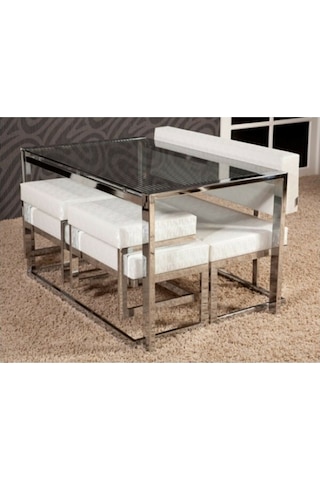 Masa-Loca Bank Takım Model Metal Transmisyon Çelik Nikelaj Suni Beyaz