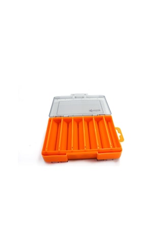 Captain 7221 Sahte Balık Kutusu 12 Gözlü 13x9x3.5cm - Orange