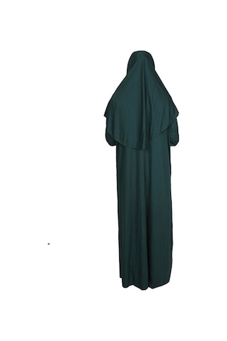 Koyu Yeşil Fermuarsız Namaz Elbisesi (545585076) Koyu Yeşil