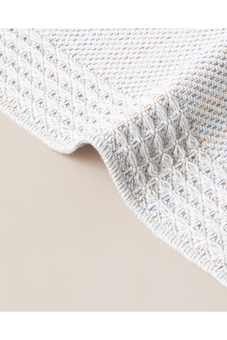 Pearly Dokuma Kilim 80x150 Cm Ekru-mavi-turuncu