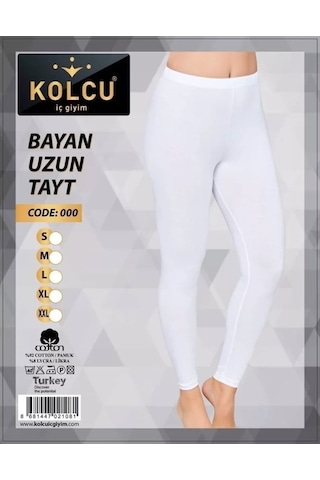 Kolcu Kadın Uzun Tayt 453 Beyaz