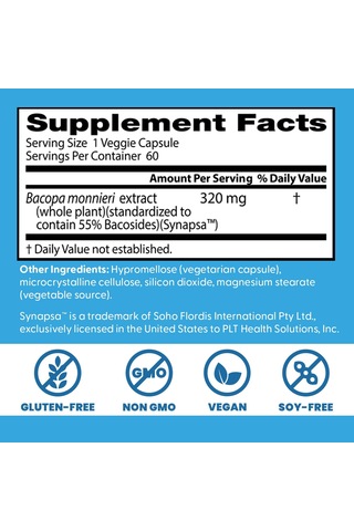 Doctors Best Bacopa With Synapsa Supports Cognitive Memory 60 Veggie Caps Aromasız