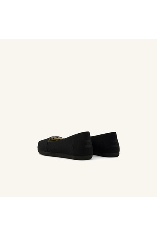 10023027 Black/black Babet Kadın 10023039 10023027 Toms Alpargata Ballet Heritage Canvas 10023027 Black/black