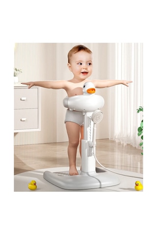 Ayarlanabilir Bebek Banyo Destek Standı Kaymaz Tabanlı Ergonomik Ördek Tasarımlı Bebek Banyo Istasyonu Diğer