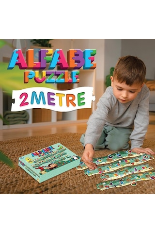 Laço İki Metre Alfabe Puzzle Lc7481
