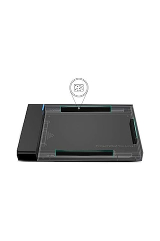Usb 3.0 2.5 İnch Sata Hard Disk Kutusu, Siyah