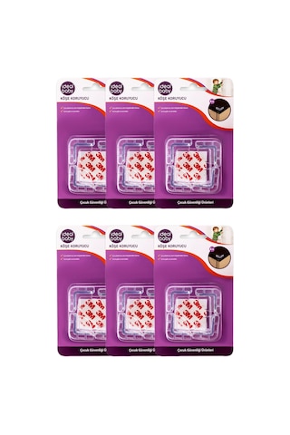 İdeal Baby 6 Paket Köşe Koruyucu Çok Renkli