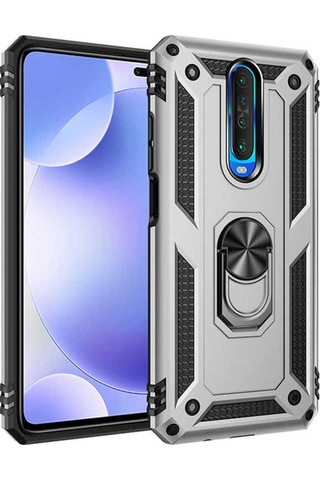 Xiaomi Redmi K30 Kılıf Zore Vega Kapak Gri