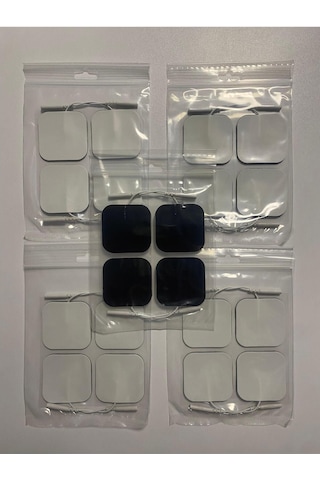 TıpTeknikMarket 5 Paket, 20 Adet Tens Elektrod Pedi 5x5 Cm Extra Güçlendirilmiş Yapışkanlı Dayanıklı Köpük Yüzey