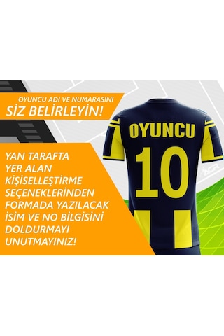 Acr Giyim Kişiye Özel Futbol Forması - Dizayn : Sarı - Lacivert