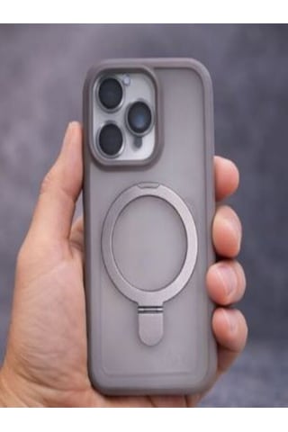 Mmc Trend Apple Uyumlu iPhone 16 Pro Max Lensli Telefon Kılıfı Gri
