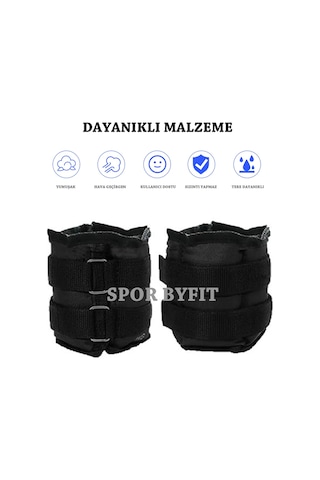5 Kg Siyah Deluxe Comfort El Ayak Ağırlığı Siyah