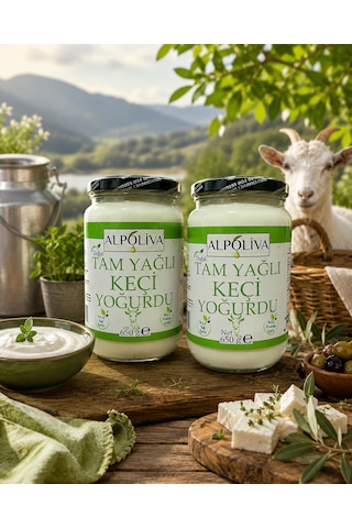 Alpoliva Keçi Yoğurdu 2 Adet 650 G 1.300 G