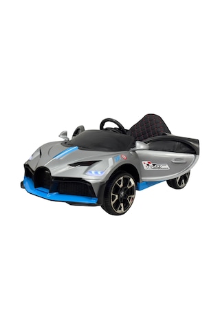 Bugatti 12 Volt Uzaktan Kumandalı Akülü Araba Hızlı Motor Gt Gri