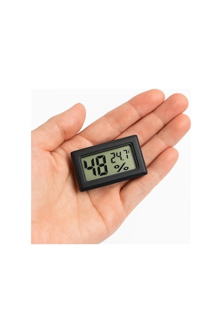 Perlotus Dijital Lcd Nem Sıcaklık Ölçer Mini Termometre