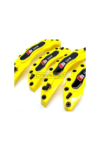 Audi Sline Sarı Kaliper Kapak Seti 4 Lü