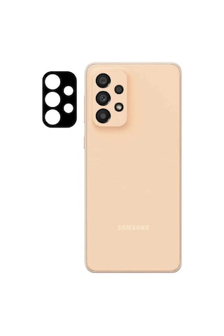 Galaxy A33 5G Zore 3D Kamera Camı Koruyucu Siyah