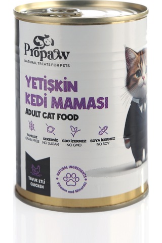 Propaw Tavuk Parça Etli Jöleli Premium Tahılsız Yetişkin Kedi Maması 415 G