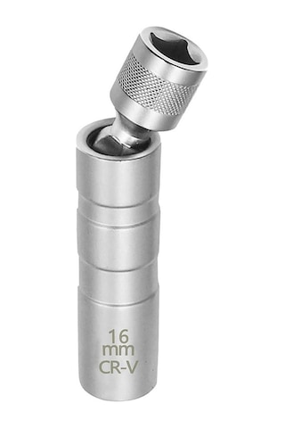 6380 Mıknatıslı Oniki Köşe Mafsallı 3/8" Buji Lokması 16 Mm