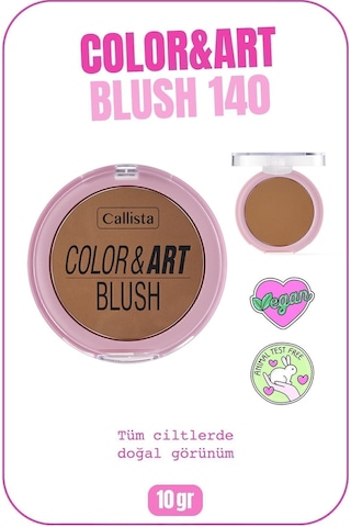 Callista Color Art Blush Toz Allık - 140 Bronzed Babe