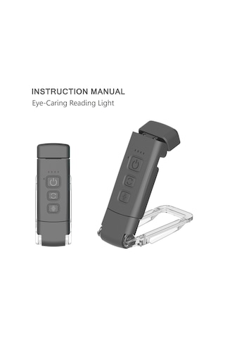 Qingmipy Usb Şarjlı Kitap Klipsi Gece Lambası, Taşınabilir Mini Led Masa Lambası, Göz Koruma Özellikli Siyah Diğer