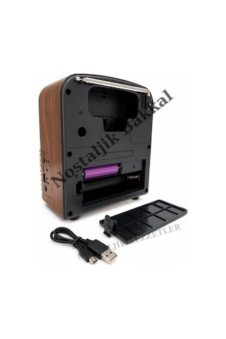 Nostaljik Everton Rt-743 Radyo & Mp3 Çalar Usb/tf Kart Destekli, Dekoratif Masaüstü Radyo-saat
