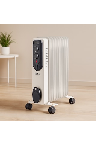 Yağlı Radyatör 9 Dilimli Elektrikli Isıtıcı Ayarlanabilir Termostat