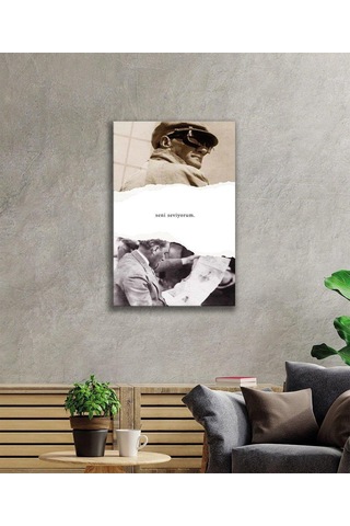 Atatürk Cam Tablo 4mm Dayanıklı Temperli Cam, Atatürk Glass Wall Art215