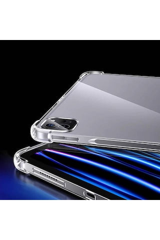 Apple Uyumlu iPad  Pro 11 2024 Kılıf Zore Tablet Nitro Anti Shock Silikon Kapak-şeffaf Tablet Kılıfı