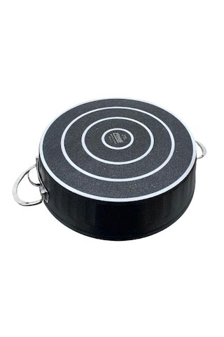 Fms Basık 24 Cm Granit Tencere Gri