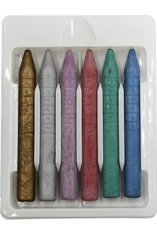 Fatih Metalik Jumbo Wax Crayon 6 Renk Mum Boya 50180
